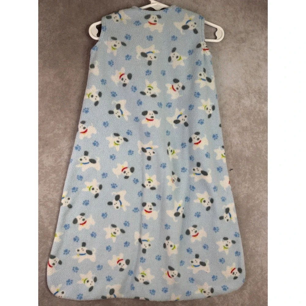 HALO SleepSack Wearable Blanket Baby Small Blue Puppy Dog Fleece Fleece Zip Up
